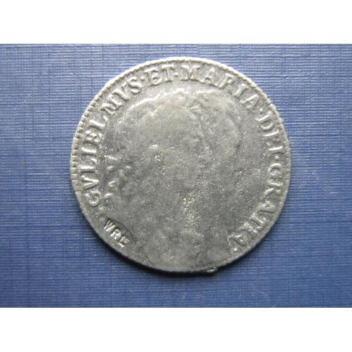 Монета 1 шиллинг Англия 1693 копия