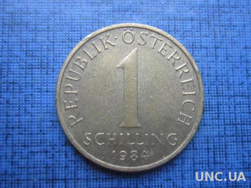 Монета 1 шиллинг Австрия 1984 флора эдельвейс

