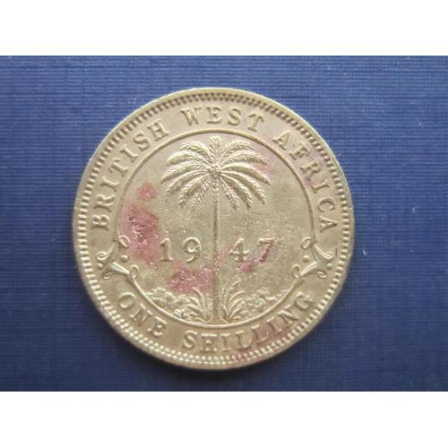 Монета 1 шиллинг Британская Западная Африка 1947