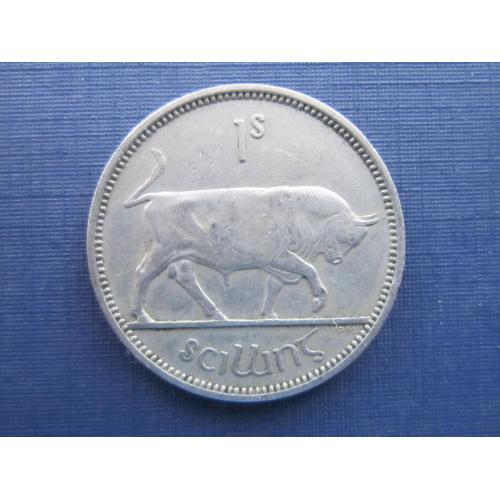Монета 1 шиллинг Ирландия 1954 фауна бык