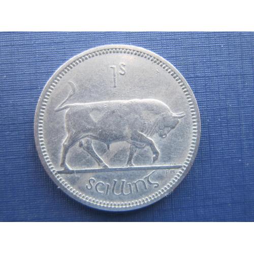 Монета 1 шиллинг Ирландия 1968 фауна бык