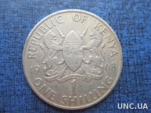 монета 1 шиллинг Кения 1966
