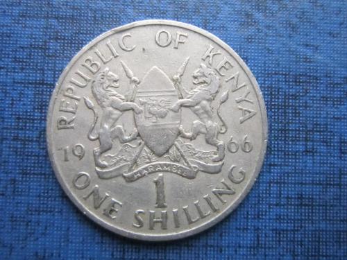 Монета 1 шиллинг Кения 1966