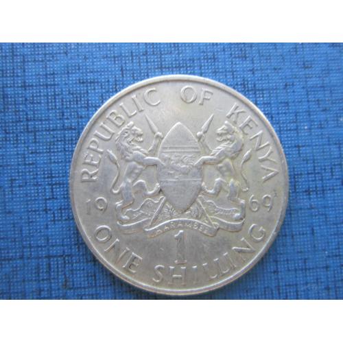 Монета 1 шиллинг Кения 1969