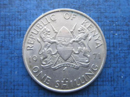 Монета 1 шиллинг Кения 1971
