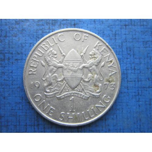 Монета 1 шиллинг Кения 1973