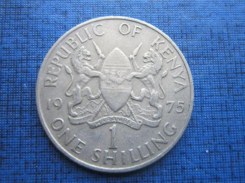 монета 1 шиллинг Кения 1975