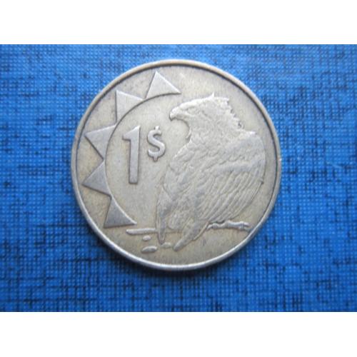 Монета 1 шиллинг Намибия 1993 фауна птица