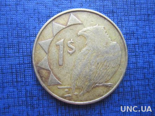 монета 1 шиллинг Намибия 2008 фауна птица