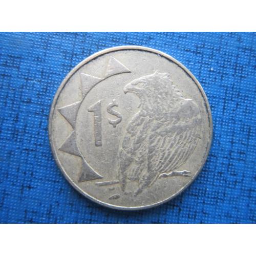 Монета 1 шиллинг Намибия 2010 фауна птица