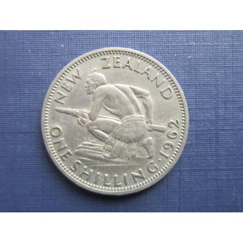 Монета 1 шиллинг Новая Зеландия 1962 абориген