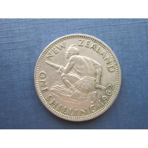 Монета 1 шиллинг Новая Зеландия 1962 абориген