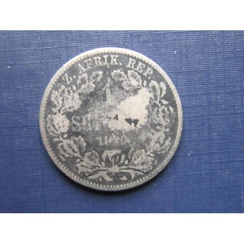 Монета 1 шиллинг ЮАР 1894 серебро