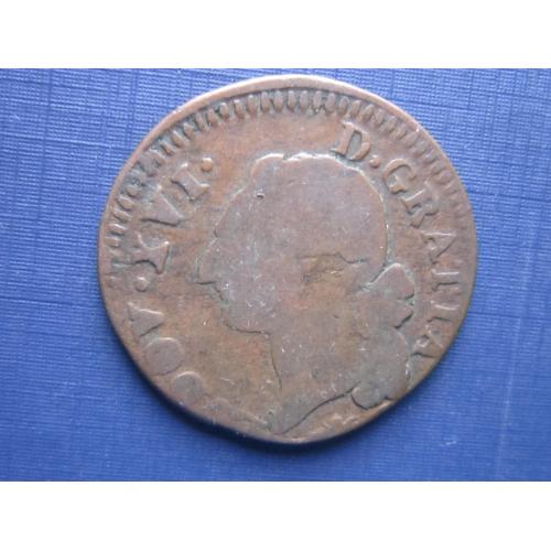 Монета 1 соль (су) Франция 1777-1791 Людовик XVI