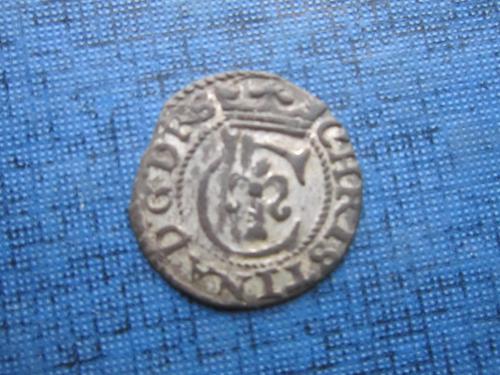 Монета 1 солид Швеция 1643-1654 Кристина Ваза серебро №2