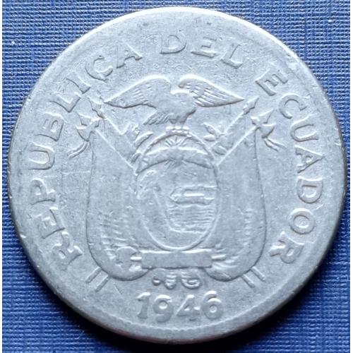 Монета 1 сукре Эквадор 1946