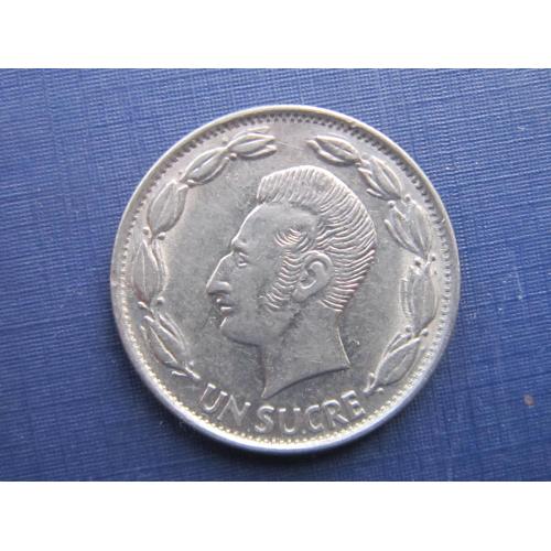 Монета 1 сукре Эквадор 1980