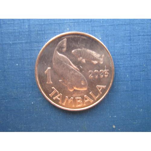 Монета 1 тамбала Малави 2003 фауна рыба