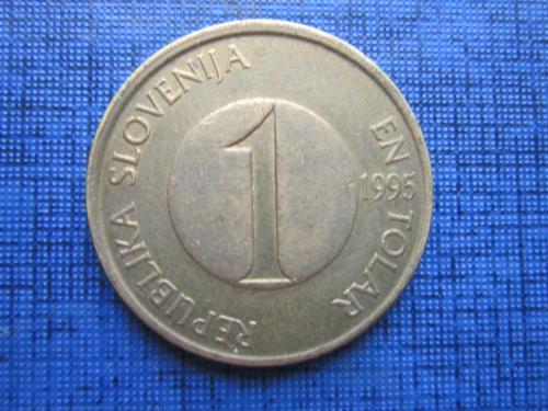 Монета 1 толар Словения 1995 фауна рыба форель