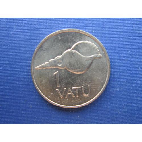 Монета 1 вату Вануату 1990 фауна моллюск раковина
