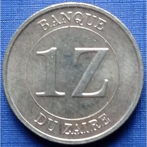 Монета 1 заир Заир (Конго) 1987