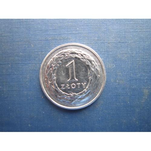 Монета 1 злотий Польща 2018