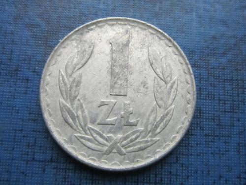 Монета 1 злотый Польша 1986