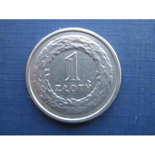 Монета 1 злотый Польша 1992