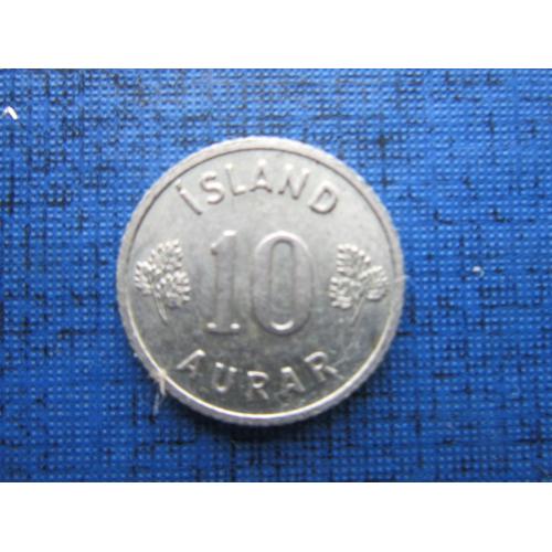 Монета 10 аурар Исландия 1962