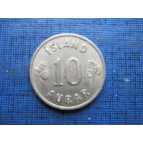 Монета 10 аурар Исландия 1963