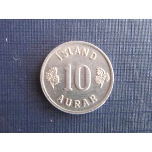 Монета 10 аурар Исландия 1971