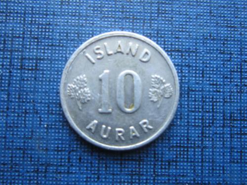 Монета 10 аурар Исландия 1973 алюминий