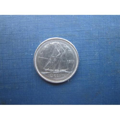 Монета 10 центів Канада 1972 корабль вітрильник яхта