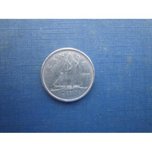 Монета 10 центів Канада 1976 корабель вітрильник яхта