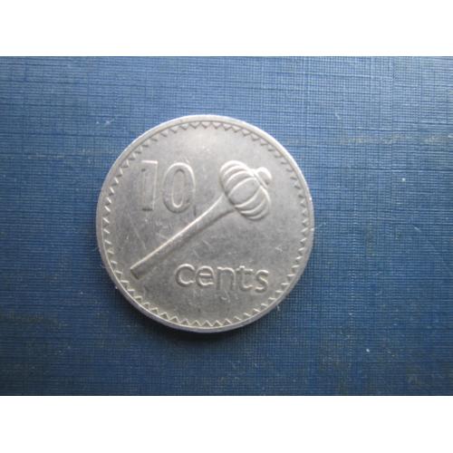 Монета 10 центів Острови Фіджи Британські 1987