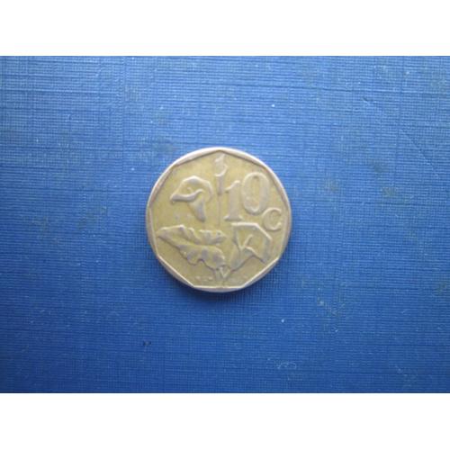 Монета 10 центів ПАР 1990 флора квіти кали