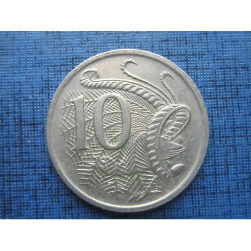 Монета 10 центов Австралия 1981 фауна птица
