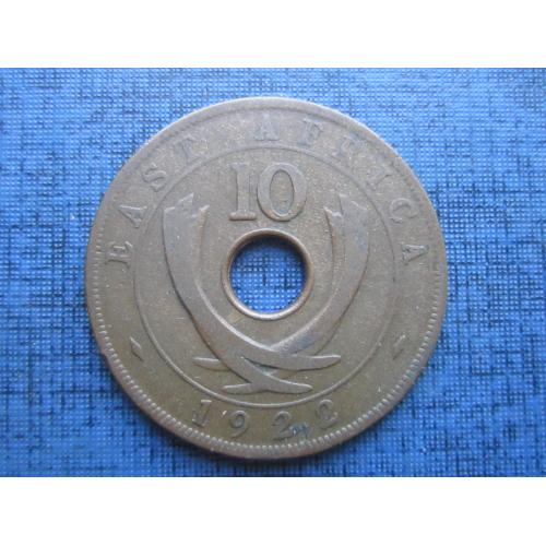 Монета 10 центов Британская Восточная Африка 1922 Георг V