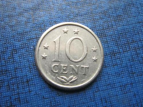 Монета 10 центов Нидерландские Антильские острова Антилы 1974