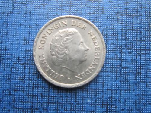 Монета 10 центов Нидерланды 1967