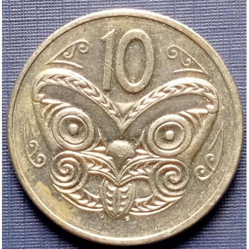 Монета 10 центов Новая Зеландия 1982