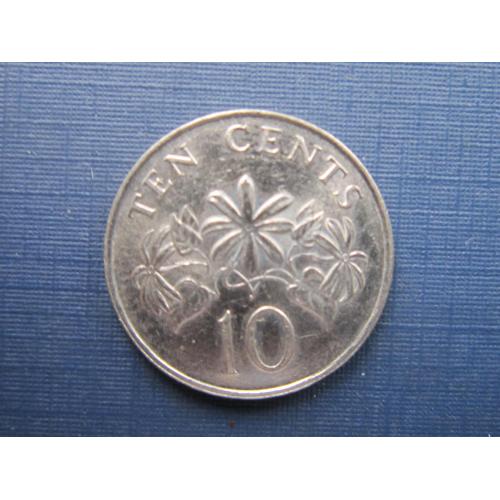 Монета 10 центов Сингапур 2003