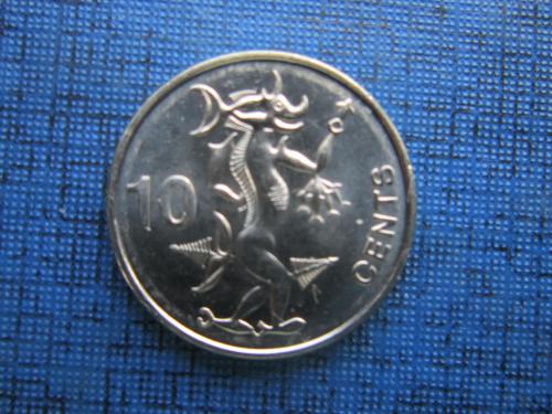 Монета 10 центов Соломоновы острова Британская колония 2012