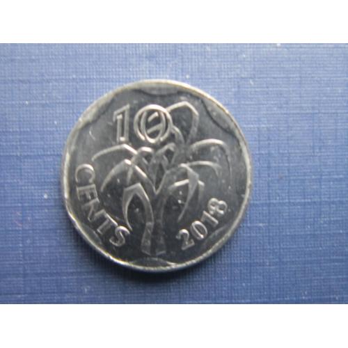 Монета 10 центов Свазиленд Эсватини 2018
