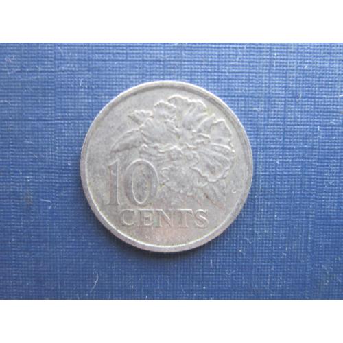 Монета 10 центов Тринидад и Тобаго 1977 флора цветы