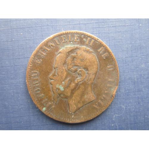 Монета 10 чентезими Италия 1867 N Неаполь состояние