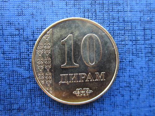 Монета 10 дирам Таджикистан 2011 состояние
