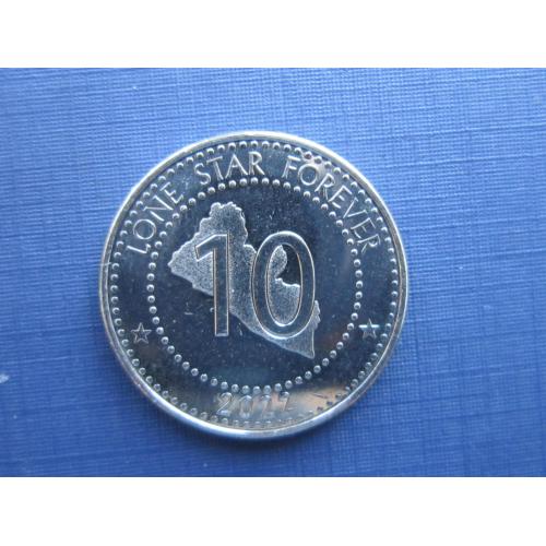 Монета 10 долларов Либерия 2022