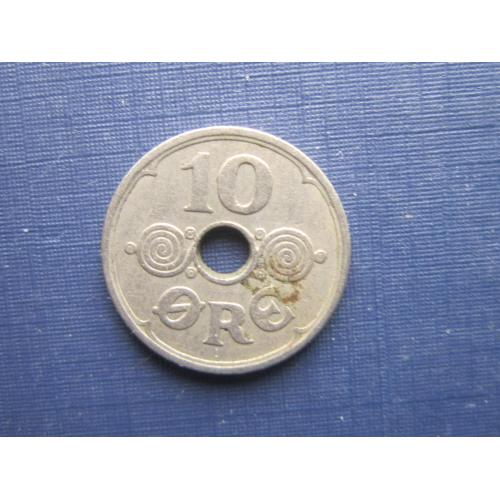 Монета 10 эре Дания 1937