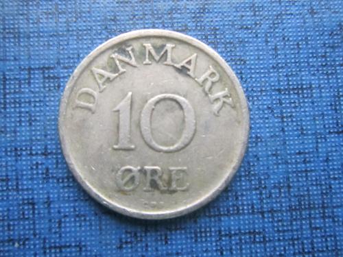 Монета 10 эре Дания 1957